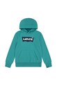 Detská mikina Levi's BATWING PULLOVER HOODIE s kapucňou tyrkysová 8EE910