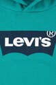 Chlapec Detská mikina Levi's BATWING PULLOVER HOODIE 8EE910 tyrkysová