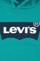 CHLAPEC Dětská mikina Levi's BATWING PULLOVER HOODIE 9EE910 tyrkysová