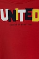 Момче Детски памучен суичър United Colors of Benetton 3J70G10HW.P.Seasonal червен