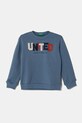 Detská bavlnená mikina United Colors of Benetton bavlna modrá 3J70G10HW.P.Seasonal