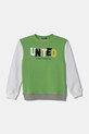 Detská bavlnená mikina United Colors of Benetton bavlna zelená 3J70G10HW.P.Seasonal