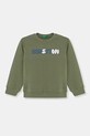 Detská bavlnená mikina United Colors of Benetton bavlna zelená 3J70G10HW.P.Seasonal