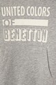 Băieți United Colors of Benetton hanorac de bumbac pentru copii 3J68G2011.P.Seasonal gri