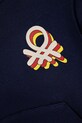 Băieți United Colors of Benetton hanorac de bumbac pentru copii 3J68G2011.P.Seasonal bleumarin