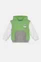 United Colors of Benetton hanorac de bumbac pentru copii print verde 3J68G2011.P.Seasonal