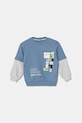 United Colors of Benetton felpa in cotone bambino/a sovrastampa blu 3UNIG10I5.P.Seasonal