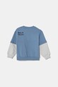 Детская хлопковая кофта United Colors of Benetton 3UNIG10I5.P.Seasonal голубой SS25