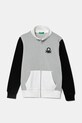 United Colors of Benetton hanorac de bumbac pentru copii imprimeu gri 3J68C501B.G.Season.PPYA