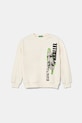United Colors of Benetton hanorac de bumbac pentru copii print bej 3UNIC10O3.G.Seasonal