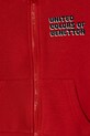 Băieți United Colors of Benetton hanorac de bumbac pentru copii 3J70G503M.P.Seasonal rosu