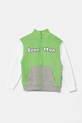 United Colors of Benetton bluza bawełniana dziecięca nadruk zielony 3J70G503M.P.Seasonal