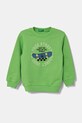 United Colors of Benetton hanorac de bumbac pentru copii print verde 3UNIG10II.P.Seasonal