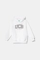 Детская хлопковая кофта United Colors of Benetton с капюшоном белый 3UNIC204R.G.Seasonal