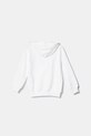 United Colors of Benetton hanorac de bumbac pentru copii 3UNIC204R.G.Seasonal alb SS25