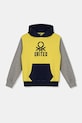 United Colors of Benetton hanorac de bumbac pentru copii print galben 3UNIC204R.G.Seasonal