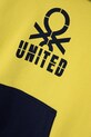 Detská bavlnená mikina United Colors of Benetton 3UNIC204R.G.Seasonal žltá SS25