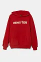 United Colors of Benetton felpa in cotone bambino/a con rosso 3UNIC204R.G.Seasonal