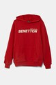Детски памучен суичър United Colors of Benetton памук червен 3UNIC204R.G.Seasonal