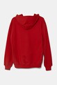 Детски памучен суичър United Colors of Benetton 3UNIC204R.G.Seasonal червен SS25