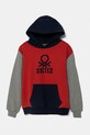 Детская хлопковая кофта United Colors of Benetton с капюшоном мультиколор 3UNIC204R.G.Seasonal