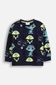 Coccodrillo bluza bawełniana dziecięca nadruk granatowy WC5143102CBK