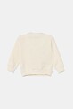 United Colors of Benetton gyerek melegítőfelső pamutból 3J68G10I2.P.Seasonal bézs SS25