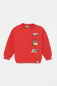 United Colors of Benetton bluza bawełniana dziecięca nadruk czerwony 3J68G10I2.P.Seasonal