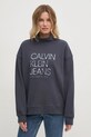 Бавовняна кофта Calvin Klein Jeans сірий J20J225082