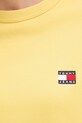 Памучен суичър Tommy Jeans жълт DW0DW19408