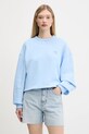 Бавовняна кофта Tommy Jeans блакитний DW0DW19408