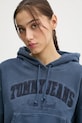 Bavlněná mikina Tommy Jeans modrá DW0DW19413