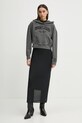 Βαμβακερή μπλούζα Tommy Jeans DW0DW19413 γκρί SS25