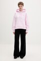 Tommy Jeans Bluza z kapturem damska bawełniana DW0DW19414 różowy SS26