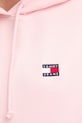 Βαμβακερή μπλούζα Tommy Jeans ροζ DW0DW19414