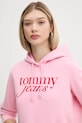 Tommy Jeans bluza roz DW0DW20170