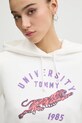 Tommy Jeans pamut melegítőfelső DW0DW20171 fehér