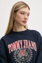 Dukserica Tommy Jeans mornarsko plava DW0DW20211