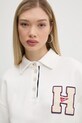 Хлопковая кофта Tommy Jeans бежевый DW0DW20537