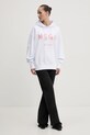 Хлопковая кофта MSGM 3841MDM515.257000 белый SS25