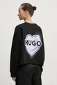 Odzież HUGO bluza bawełniana 50534271 czarny