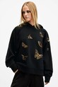 AllSaints hanorac de bumbac TALON DIANA imprimeu negru W132JB