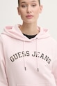 Guess Jeans bluza bawełniana różowy W5RQ17.K68I4