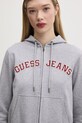 Bavlněná mikina Guess Jeans šedá W5RQ20.K68I4