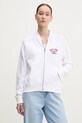 Guess Jeans bluza bawełniana aplikacja biały W5RQ22.K68I4