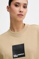 Pamučna dukserica Karl Lagerfeld Jeans bež A1W20006