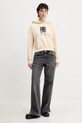 Karl Lagerfeld Jeans hanorac de bumbac A1W20007 bej SS25