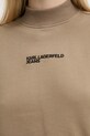 Бавовняна кофта Karl Lagerfeld Jeans A1W20018 бежевий