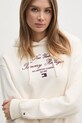 Хлопковая кофта Tommy Hilfiger бежевый WW0WW43842