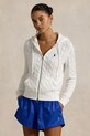 Бавовняна кофта Polo Ralph Lauren з капюшоном білий 211959124